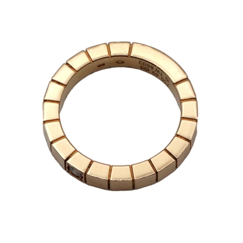 CARTIER Laniere Ring 49 About No. 9 Diamond 750 K18YG Yellow Gold Women's Jewelr - Picture 6 of 10